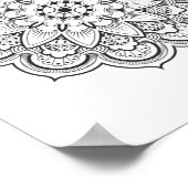 Poster Hindouisme Bouddhisme Mandala de l'étoile  (Coin)