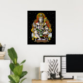 Poster Hindu God Hanuman (Bureau à domicile)