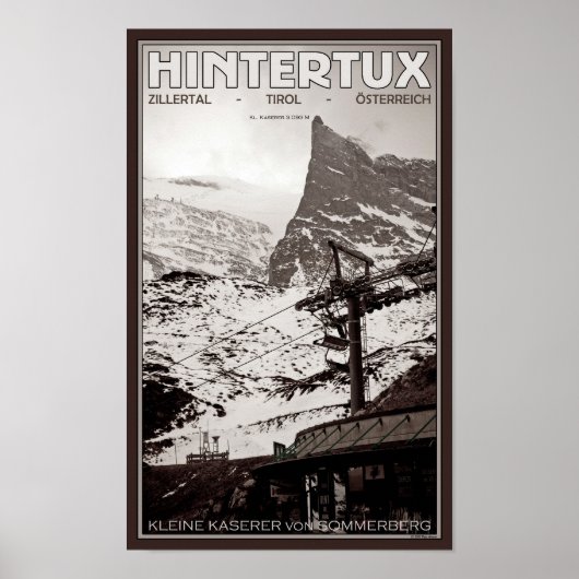 Poster Hintertux - Kleine Kaserer (Devant)