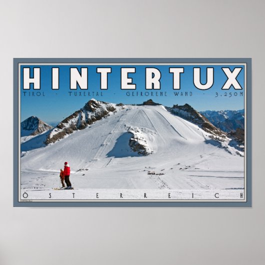 Poster Hintertux - la baguette Gefrorene (Devant)