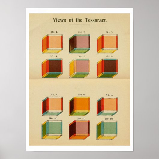 Poster Hinton : "Vue du Tessaract" (Devant)