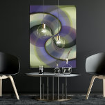 Poster Hip Abstrait demi-cercles Wavy Mosaic Art Motif<br><div class="desc">Beau violet contemporain, noir, violet, vert menthe pastel, et cercles géométriques en spirale de couleur jaune pâle mosaïque motif de fleur abstrait. Design minimaliste élégant, élégant et éclectique pour le hip-hop artistique, style rétro vintage ou abstrait amateur de motifs géométriques numériques. Associez ce design à vos couleurs de décoration intérieure...</div>