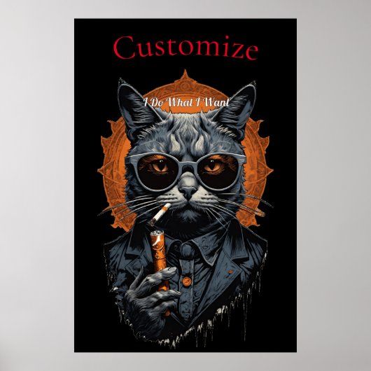 Poster Hip Cat cool Thunder_Cove (Devant)