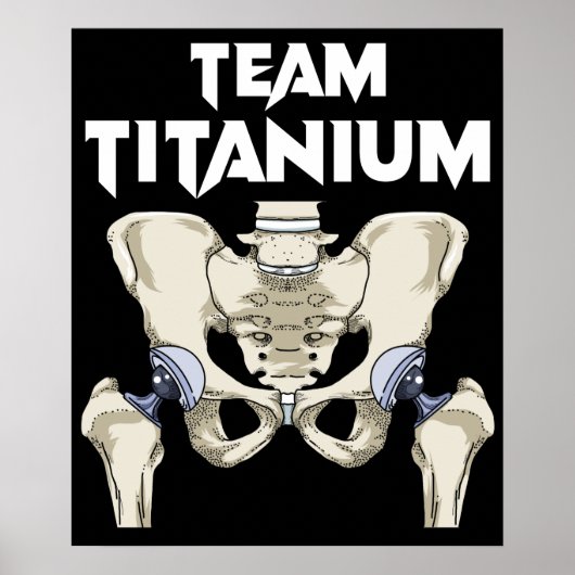 Poster Hip Chirurgie Récupération Cadeaux Hippie Hip Remp (Devant)