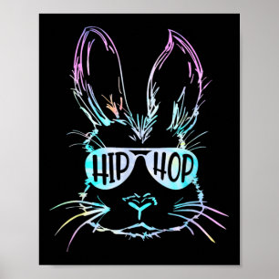 Poster Hip hop Bunny Garçons Enfants Enfants Jeune lapin 
