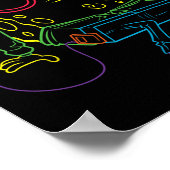 Poster Hip hop des carrés (Coin)