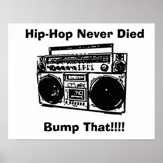 Poster Hip-Hop Jamais Mort (Devant)