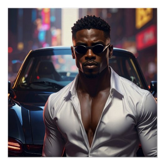 Poster Hip Hop - Star du Rap Américain - (Devant)