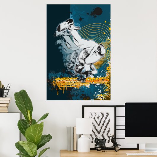 Poster Hip hop, Steet-dance, Breakdancer (Bureau à domicile)