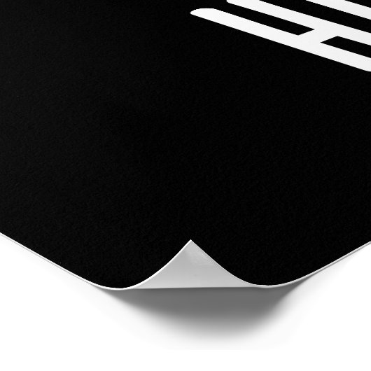 Poster Hip Hopper Funny Bunny Rabbit Pun Dark BG (Coin)