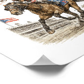 Poster Hipisme à Porto Rico Course de Chevaux (Coin)