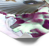 POSTER HIPOCAMPES AMOUREUX, MÈRE DE PERLE ROSE BLANC (Coin)