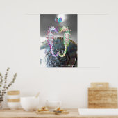 POSTER HIPOCAMPES AMOUREUX PINK FUCHSIA MÈRE DE PERLE (Cuisine)