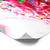 POSTER HIPOCAMPES EN AMOUR ROSE BLEU VIOLET MÈRE DE PERLE (Coin)