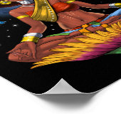 Poster Hippie africaine Yoga (Coin)