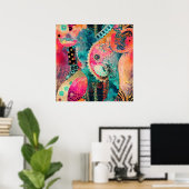 Poster Hippie Boho (Bureau à domicile)