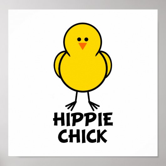 Poster Hippie chick (Devant)