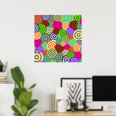Poster Hippie Circles (Bureau à domicile)