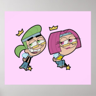Poster Hippie Cosmo Et Wanda