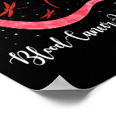 Poster Hippie Dragonfly Red Ribbon Sensibilisation au can (Coin)