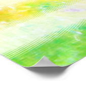 Poster Hippie Paix Freak Drapeau Art (Coin)