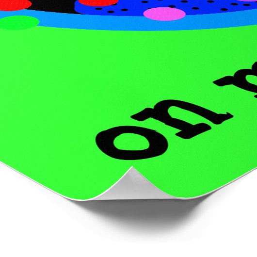 Poster Hippie Psychedelic Rainbow Buzz Chat (Coin)