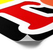 Poster Hippie Rainbow Love Valentines Day (Coin)