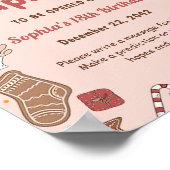 Poster Hippie Super rose Noël Père Noël Time Capsule (Coin)