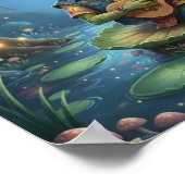 Poster HippieFrogMusicien (Coin)