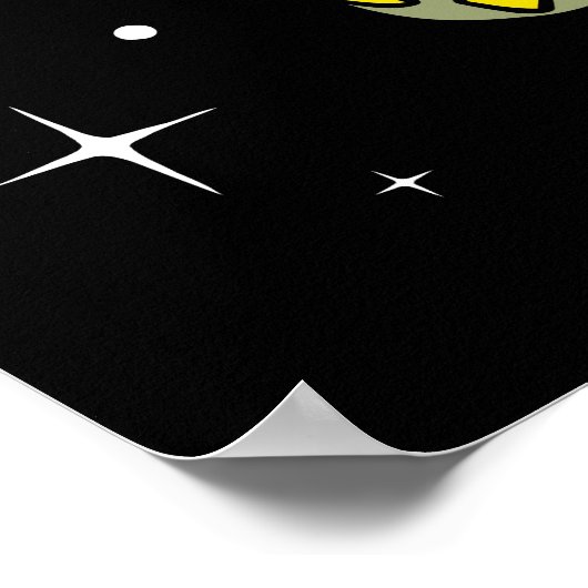 Poster Hippo Animaux Dans L'Espace (Coin)