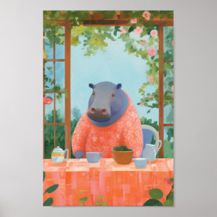 Poster Hippo mignon