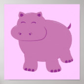 Poster Hippo mignon (Devant)