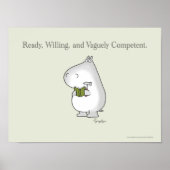 Poster Hippo Vaguely Competent par Sandra Boynton (Devant)