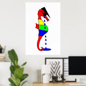Poster Hippocampe déprimé (Bureau à domicile)