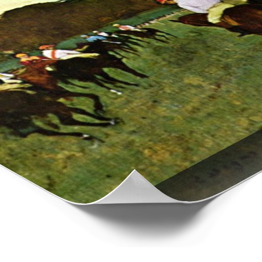 Poster Hippocampe En Longchamp Par Edgar Degas (Coin)
