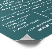 Poster Hippocampe, Fruits de mer, Cuisines Classes Public (Coin)