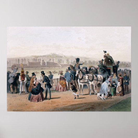 Poster Hippodrome du bois de Boulogne (Devant)