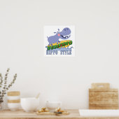 Poster Hippopotame (Cuisine)
