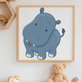 Poster Hippopotame