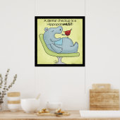 Poster Hippopotamus de contrôle dentaire (Cuisine)