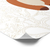 Poster Hipster Baby Fox avec lunettes (Coin)