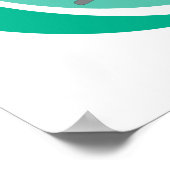 Poster Hipster Bear Riding a Skateboard (Coin)