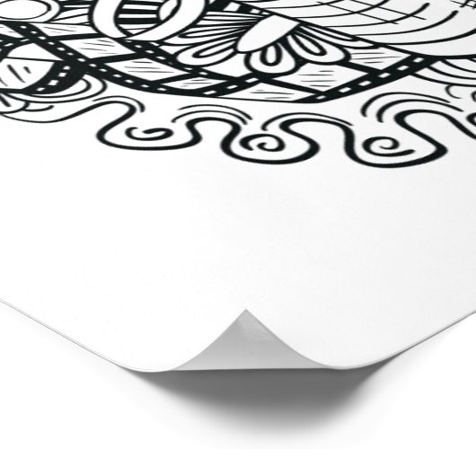 Poster Hipster Camera Doodle 2 (Coin)