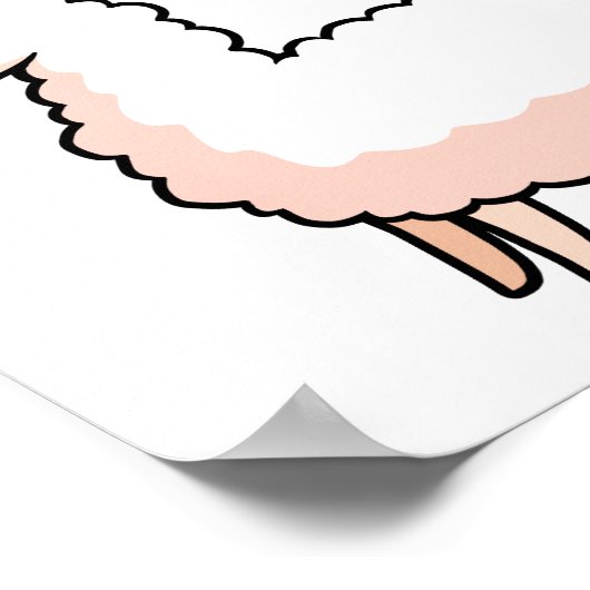 Poster Hipster Llama (Coin)