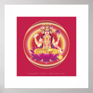 Poster hiranyaGarbha ~ Brahma ~ dieu créateur