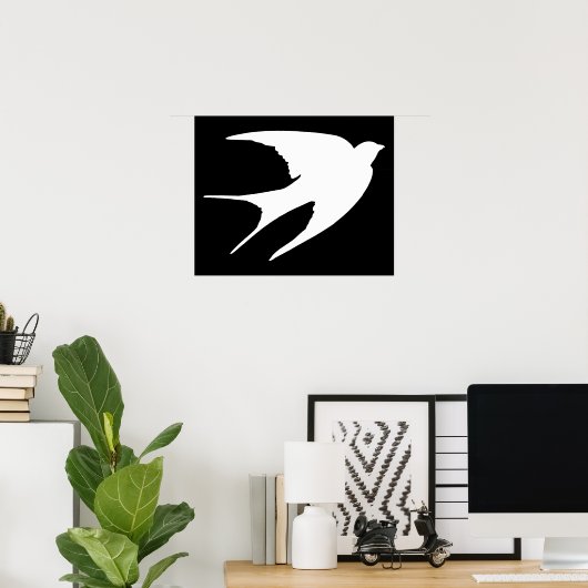 Poster Hirondelle à la grange (Bureau à domicile)