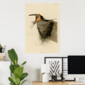 Poster Hirondelle à la grange (Bureau à domicile)