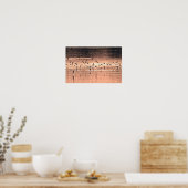 Poster Hirondelle au coucher du soleil (Cuisine)