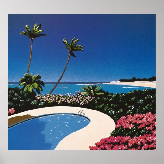 Poster Hiroshi Nagai Art Imprimer Vaporwave Chemise (Devant)