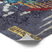 Poster Hiroshige - Bloc de l'album de quatre-vingt-huit i (Coin)